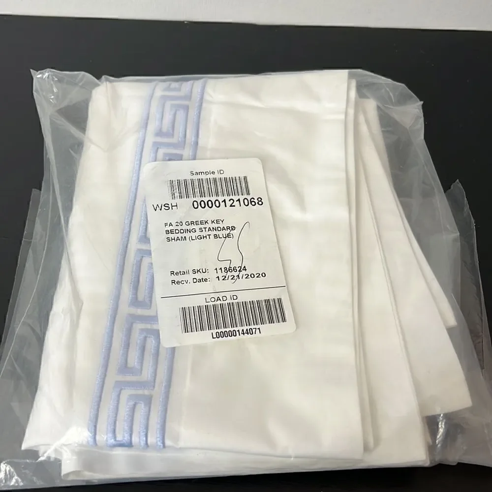 Williams Sonoma Greek Key King Sham